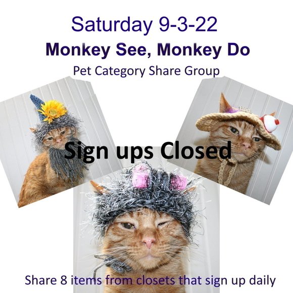 Hand Crafted Other - Saturday 9-3-2022 Dog Cat Small Animal Pet Category Share/Discussion Group